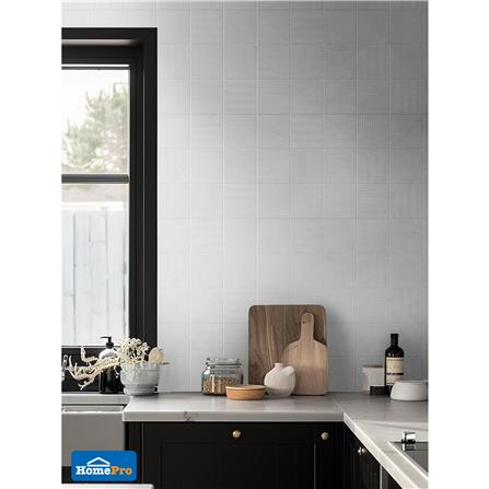 กระเบื้องผนังพอร์ซเลน 4x4 นิ้ว COTTO MT 4SR1 สลิม ฟอร์มา ขาว PM 1 ตร.ม._3