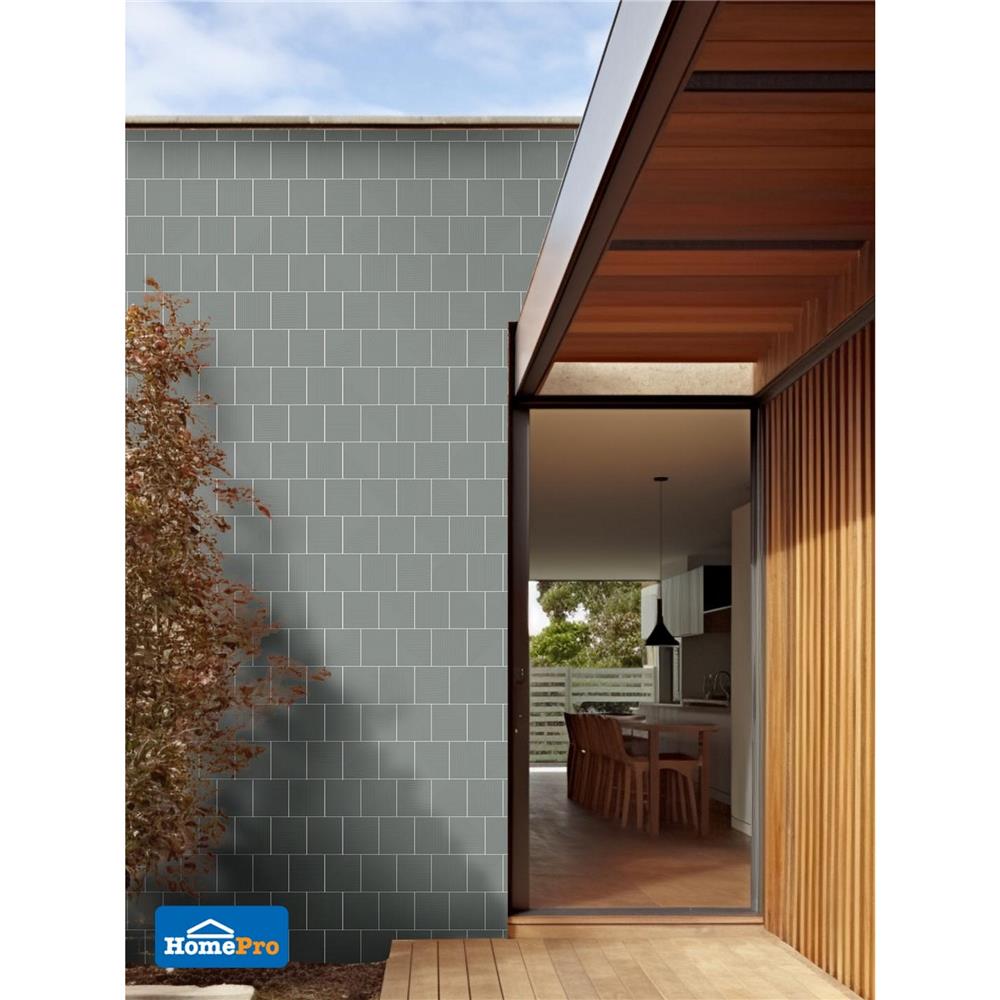 กระเบื้องผนังพอร์ซเลน 4x4 นิ้ว COTTO MT 4SR1 สลิม ฟอร์มา เทา PM 1 ตร.ม.