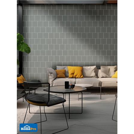 กระเบื้องผนังพอร์ซเลน 4x4 นิ้ว COTTO MT 4SR1 สลิม ฟอร์มา เทา PM 1 ตร.ม._3