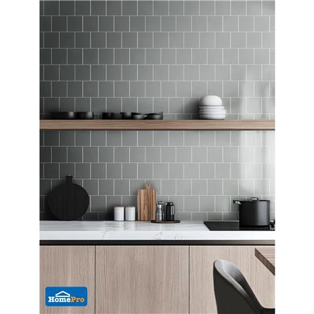 กระเบื้องผนังพอร์ซเลน 4x4 นิ้ว COTTO MT 4SR1 สลิม ฟอร์มา เทา PM 1 ตร.ม._6