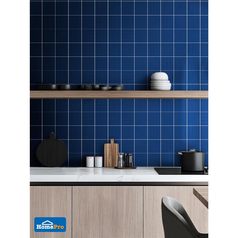 กระเบื้องผนังพอร์ซเลน 4x4 นิ้ว COTTO MT 4SR1 สลิม ฟอร์มา น้ำเงิน PM 1 ตร.ม.