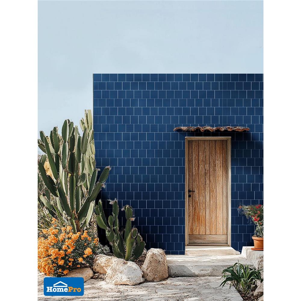 กระเบื้องผนังพอร์ซเลน 4x4 นิ้ว COTTO MT 4SR1 สลิม ฟอร์มา น้ำเงิน PM 1 ตร.ม.