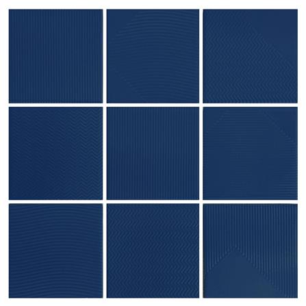 กระเบื้องผนังพอร์ซเลน 4x4 นิ้ว COTTO MT 4SR1 สลิม ฟอร์มา น้ำเงิน PM 1 ตร.ม._1