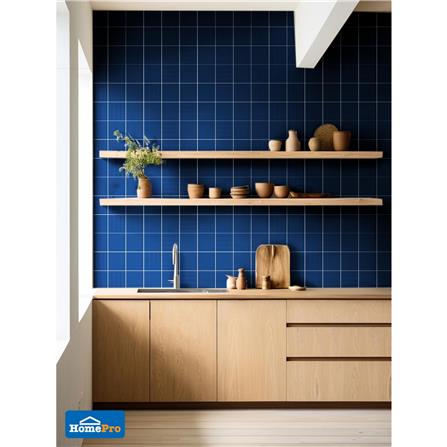 กระเบื้องผนังพอร์ซเลน 4x4 นิ้ว COTTO MT 4SR1 สลิม ฟอร์มา น้ำเงิน PM 1 ตร.ม._4