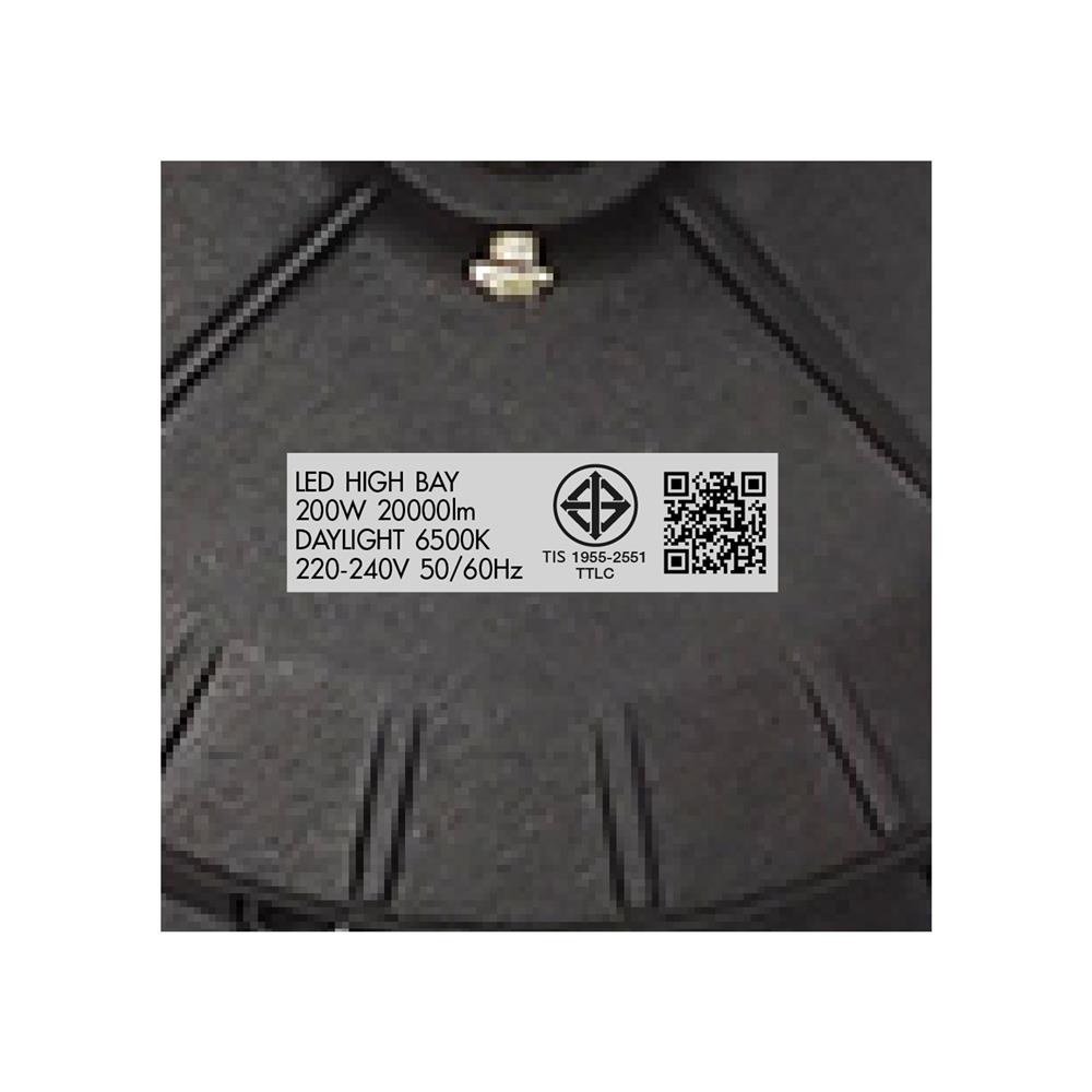 โคมไฮเบย์ LED CARINI IRENE 200 วัตต์ DAYLIGHT สีดำ