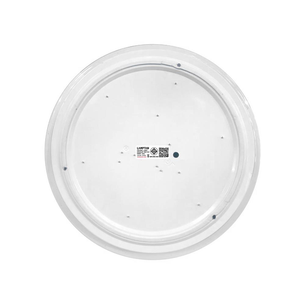 ไฟเพดาน LED LAMPTAN SWAY 14.5 นิ้ว 24 วัตต์ DAYLIGHT/COOL WHITE/WARM WHITE สีขาว