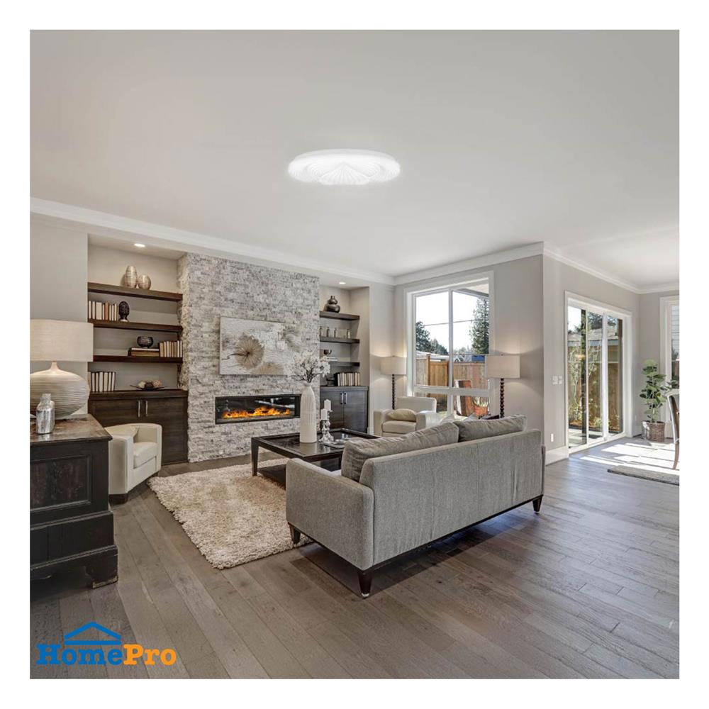 ไฟเพดาน LED LAMPTAN SWAY 14.5 นิ้ว 24 วัตต์ DAYLIGHT/COOL WHITE/WARM WHITE สีขาว