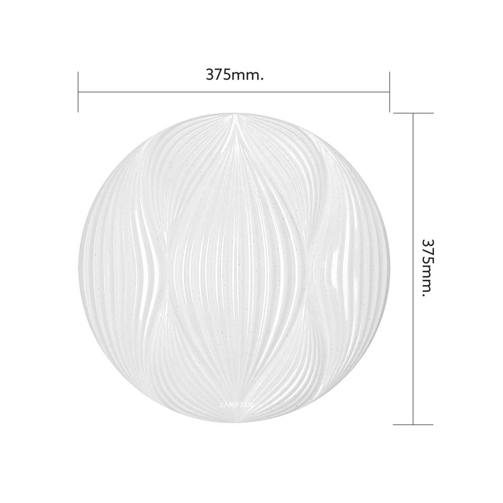 ไฟเพดาน LED LAMPTAN SWAY 14.5 นิ้ว 24 วัตต์ DAYLIGHT/COOL WHITE/WARM WHITE สีขาว