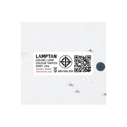 ไฟเพดาน LED LAMPTAN SWAY 14.5 นิ้ว 24 วัตต์ DAYLIGHT/COOL WHITE/WARM WHITE สีขาว_7