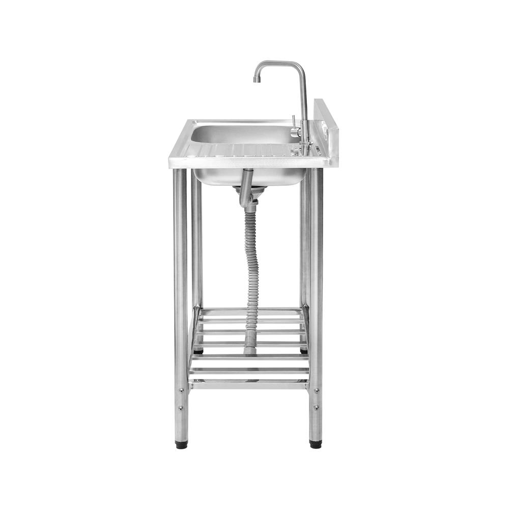 ซิงค์ขาตั้ง 1 หลุม 1 ที่พัก PARNO NARA7546 สีเงิน