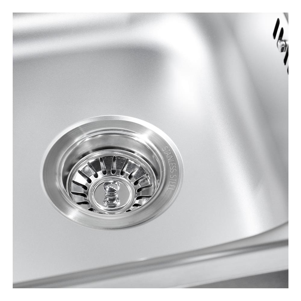 ซิงค์ขาตั้ง 1 หลุม 1 ที่พัก PARNO NARA7546 สีเงิน