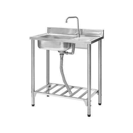 ซิงค์ขาตั้ง 1 หลุม 1 ที่พัก PARNO NARA7546 สีเงิน_0