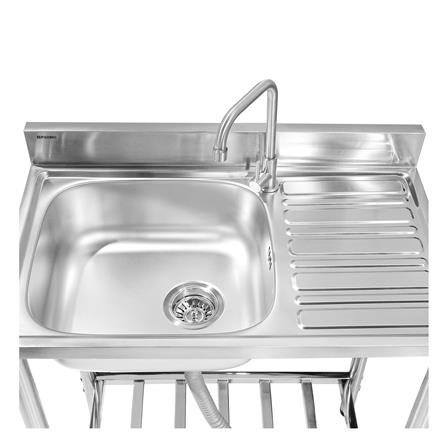 ซิงค์ขาตั้ง 1 หลุม 1 ที่พัก PARNO NARA7546 สีเงิน_3