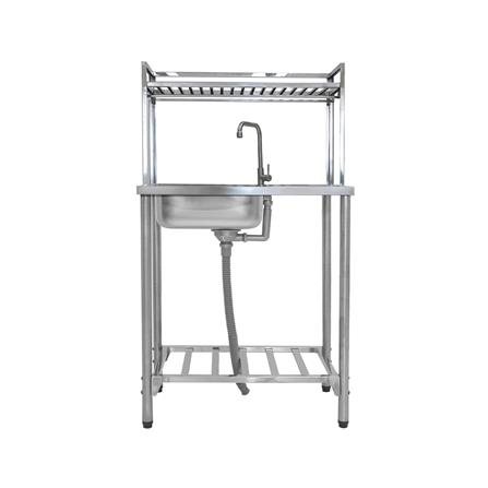 ซิงค์ขาตั้ง 1 หลุม 1 ที่พัก PARNO MILA7543R สีเงิน_3