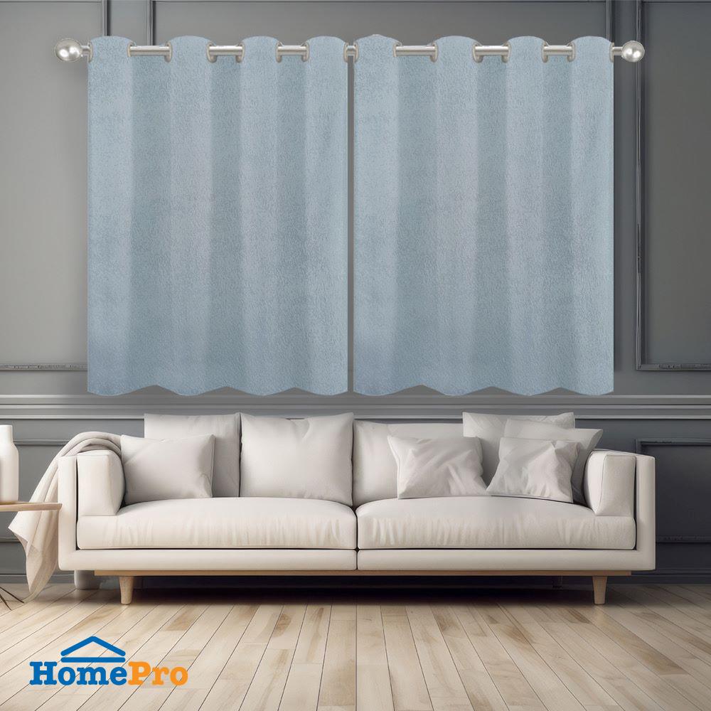 ผ้าม่าน EYELET HOME LIVING STYLE RIGO UV 140X160 ซม. สีฟ้า