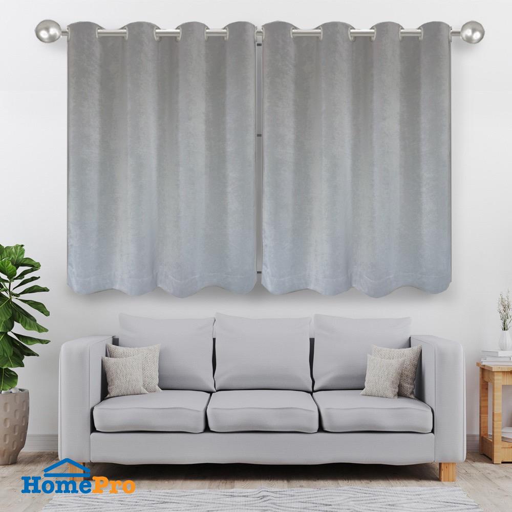 ผ้าม่าน EYELET HOME LIVING STYLE WELL UV 140X160 ซม. สีเทา