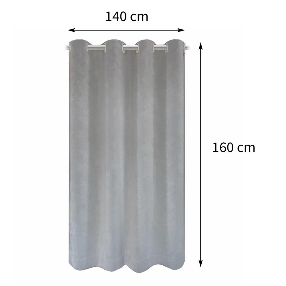ผ้าม่าน EYELET HOME LIVING STYLE WELL UV 140X160 ซม. สีเทา