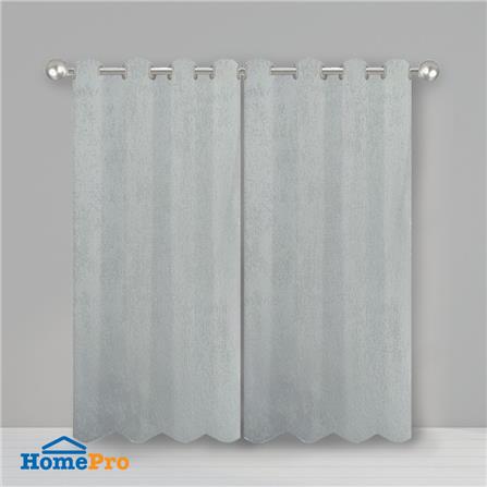 ผ้าม่าน EYELET HOME LIVING STYLE RIGO UV 140X220 ซม. สีเทาอ่อน_3