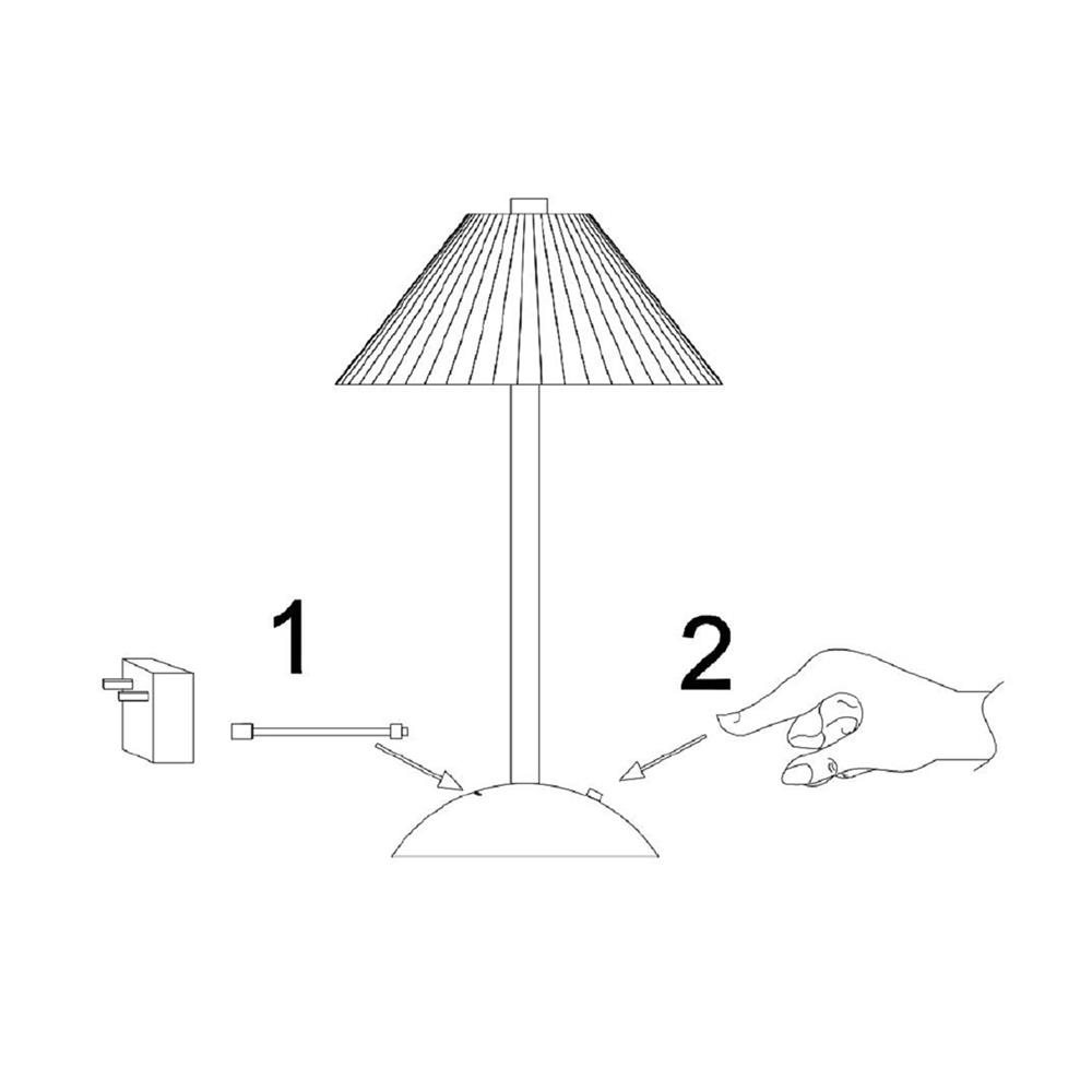 ไฟตั้งโต๊ะ LED CARINI T230690 3 วัตต์ สีเขียว/ทอง