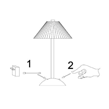 ไฟตั้งโต๊ะ LED CARINI T230690 3 วัตต์ สีเขียว/ทอง_9
