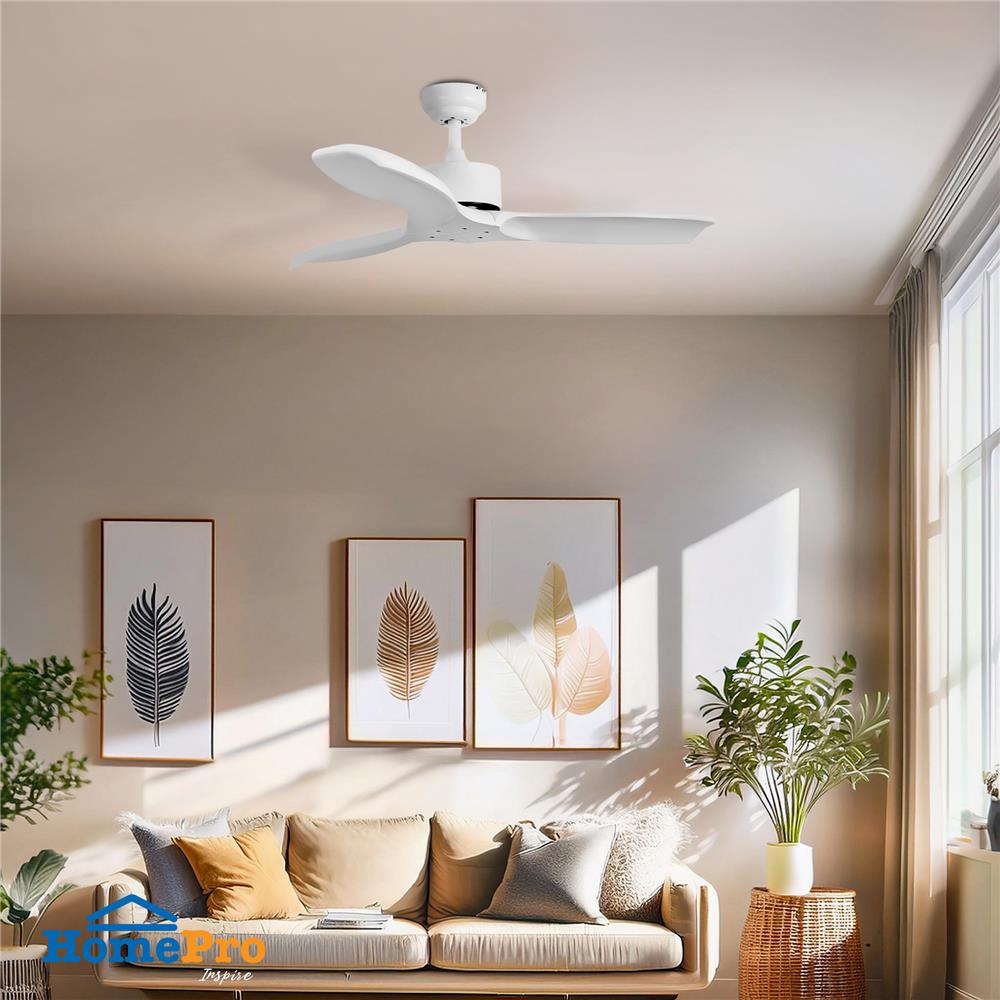 พัดลมไม่มีโคมไฟ CARINI CFD423001 42 นิ้ว สีขาว