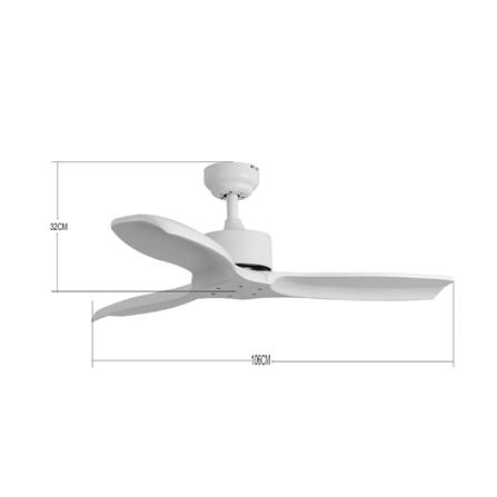 พัดลมไม่มีโคมไฟ CARINI CFD423001 42 นิ้ว สีขาว_3