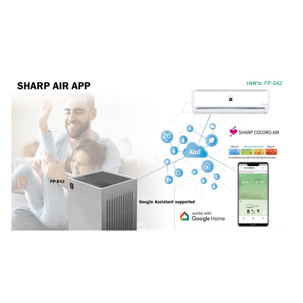 เครื่องฟอกอากาศ SHARP FP-S42B-L 30ตารางเมตร