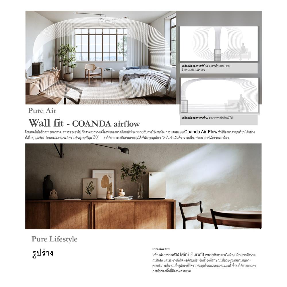 เครื่องฟอกอากาศ SHARP FP-S40B-T 30ตารางเมตร