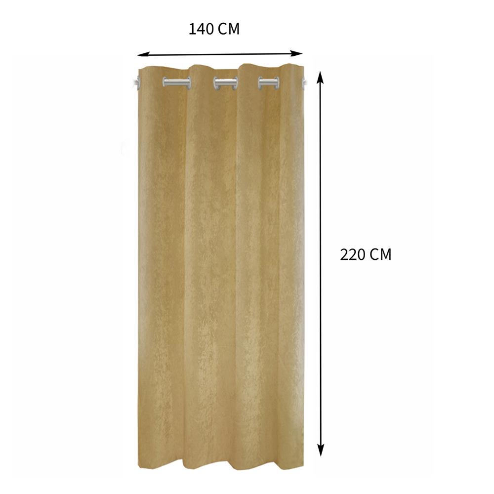 ผ้าม่าน EYELET HOME LIVING STYLE WELL UV 140X220 ซม. สีน้ำตาล