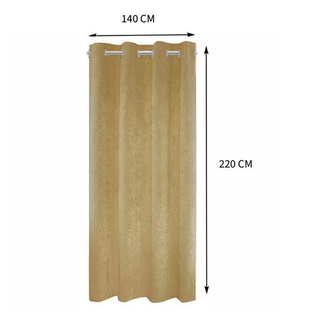 ผ้าม่าน EYELET HOME LIVING STYLE WELL UV 140X220 ซม. สีน้ำตาล_5