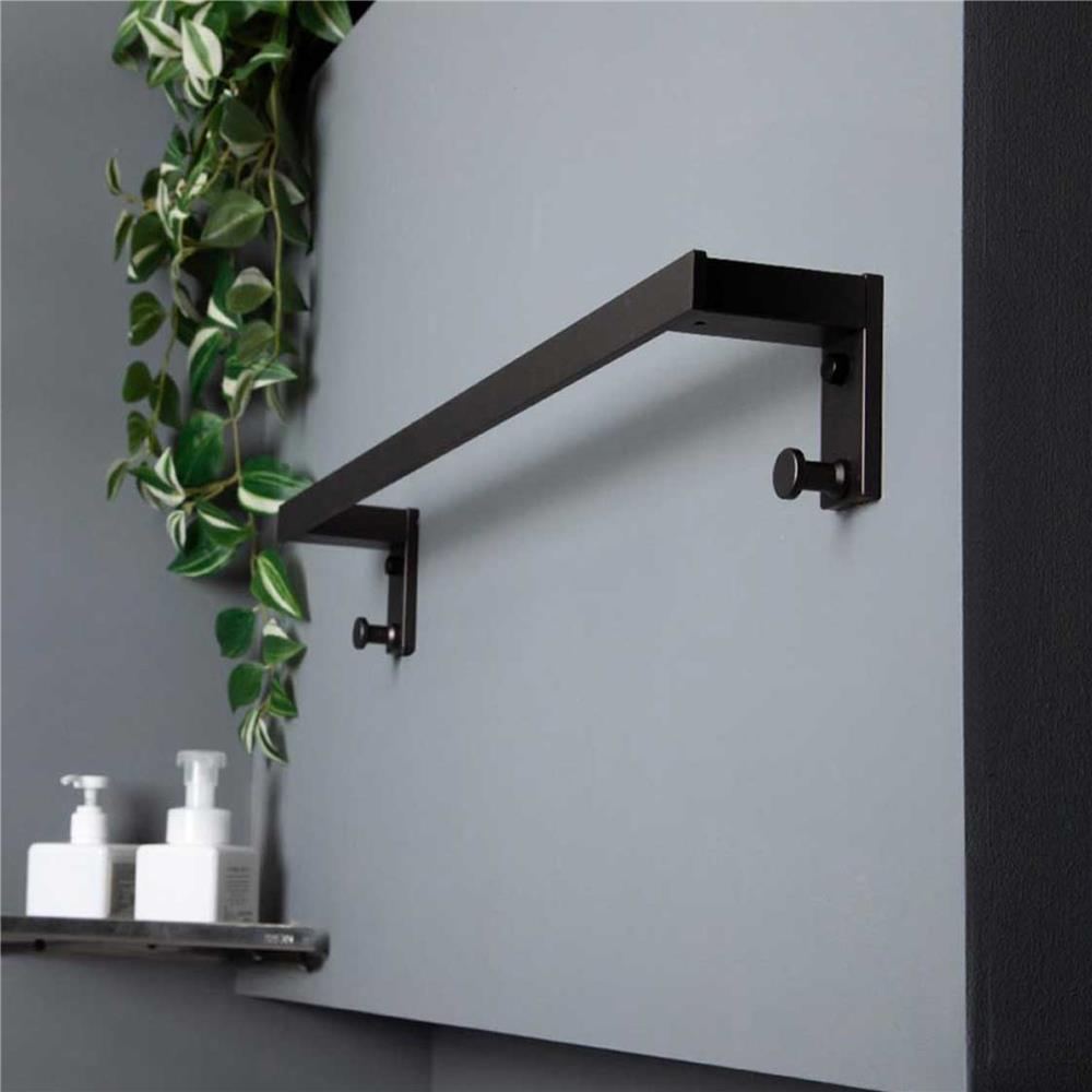 ราวแขวนผ้า RASLAND RA W1532-W2222-BK สีดำ