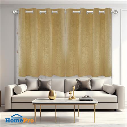 ผ้าม่าน EYELET HOME LIVING STYLE WELL UV 140X160 ซม. สีน้ำตาล_3