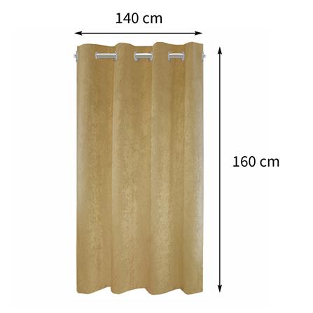 ผ้าม่าน EYELET HOME LIVING STYLE WELL UV 140X160 ซม. สีน้ำตาล_5