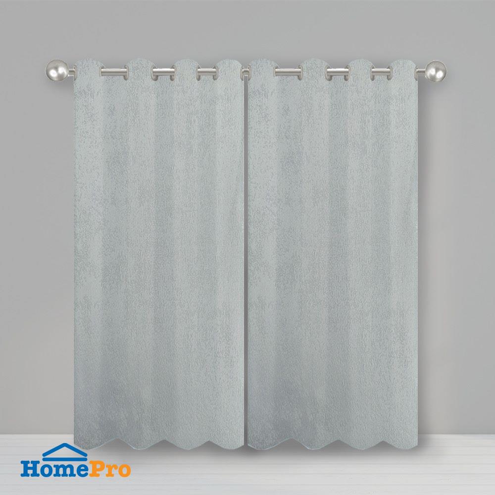 ผ้าม่าน EYELET HOME LIVING STYLE RIGO UV 140X250 ซม. สีเทาอ่อน