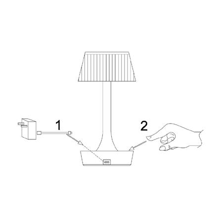 ไฟตั้งโต๊ะ LED CARINI T230814 3 วัตต์ สีขาว/ลายไม้_6