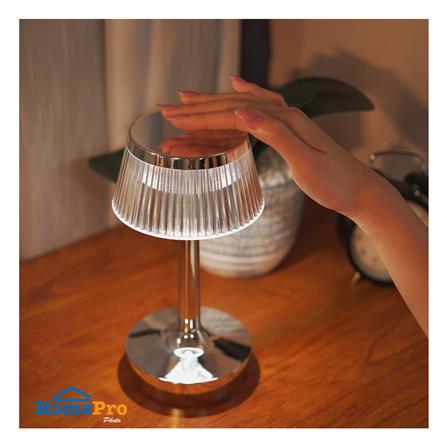 ไฟตั้งโต๊ะ LED CARINI T230814S 3 วัตต์ สีขาว/เงิน_7