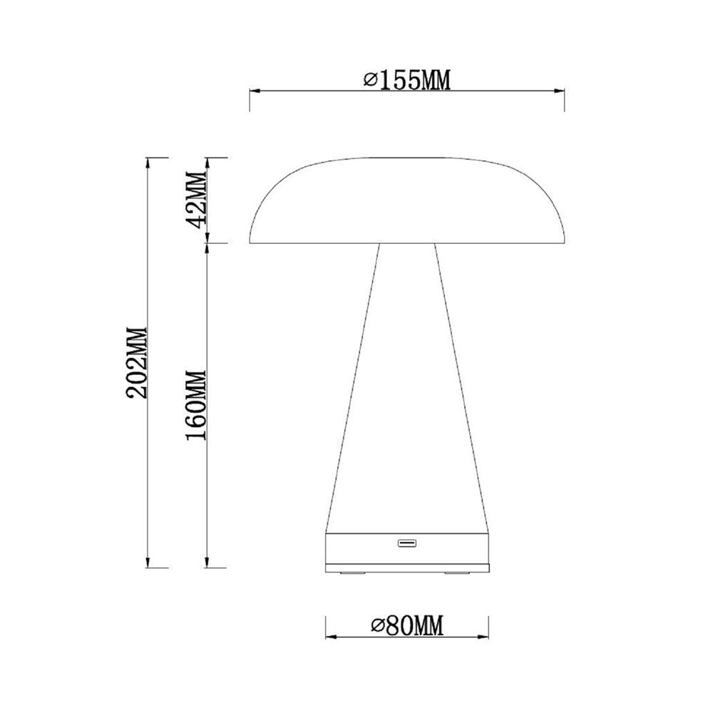 ไฟตั้งโต๊ะ LED CARINI T220870 3 วัตต์ สีทอง