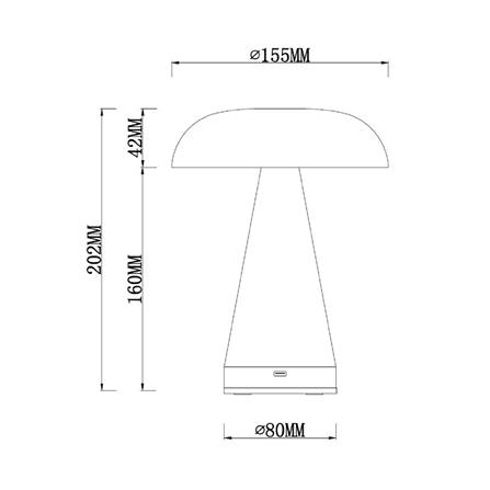 ไฟตั้งโต๊ะ LED CARINI T220870 3 วัตต์ สีทอง_9