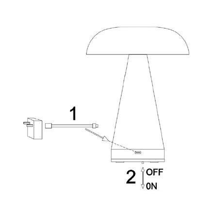 ไฟตั้งโต๊ะ LED CARINI T220870 3 วัตต์ สีทอง_8