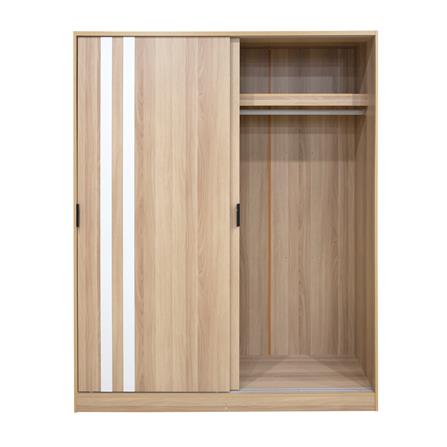 ตู้เสื้อผ้าบานเลื่อน FURDINI GREATE 160 ซม. สีไวท์โอ๊ค/ขาว_3