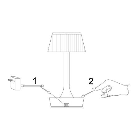 ไฟตั้งโต๊ะ LED CARINI T240302 3 วัตต์ สีใส/ทอง_6