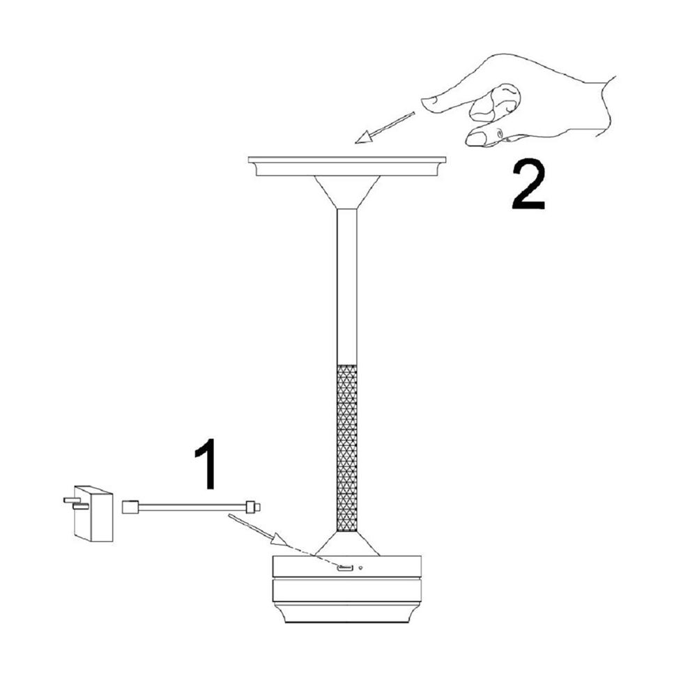 ไฟตั้งโต๊ะ LED CARINI T230420 3 วัตต์ สีทอง