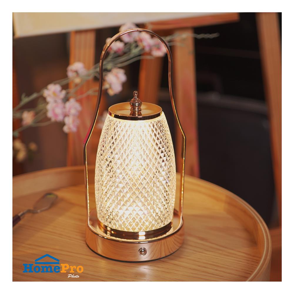 ไฟตั้งโต๊ะ LED CARINI T230693 3 วัตต์ สีใส/ทอง