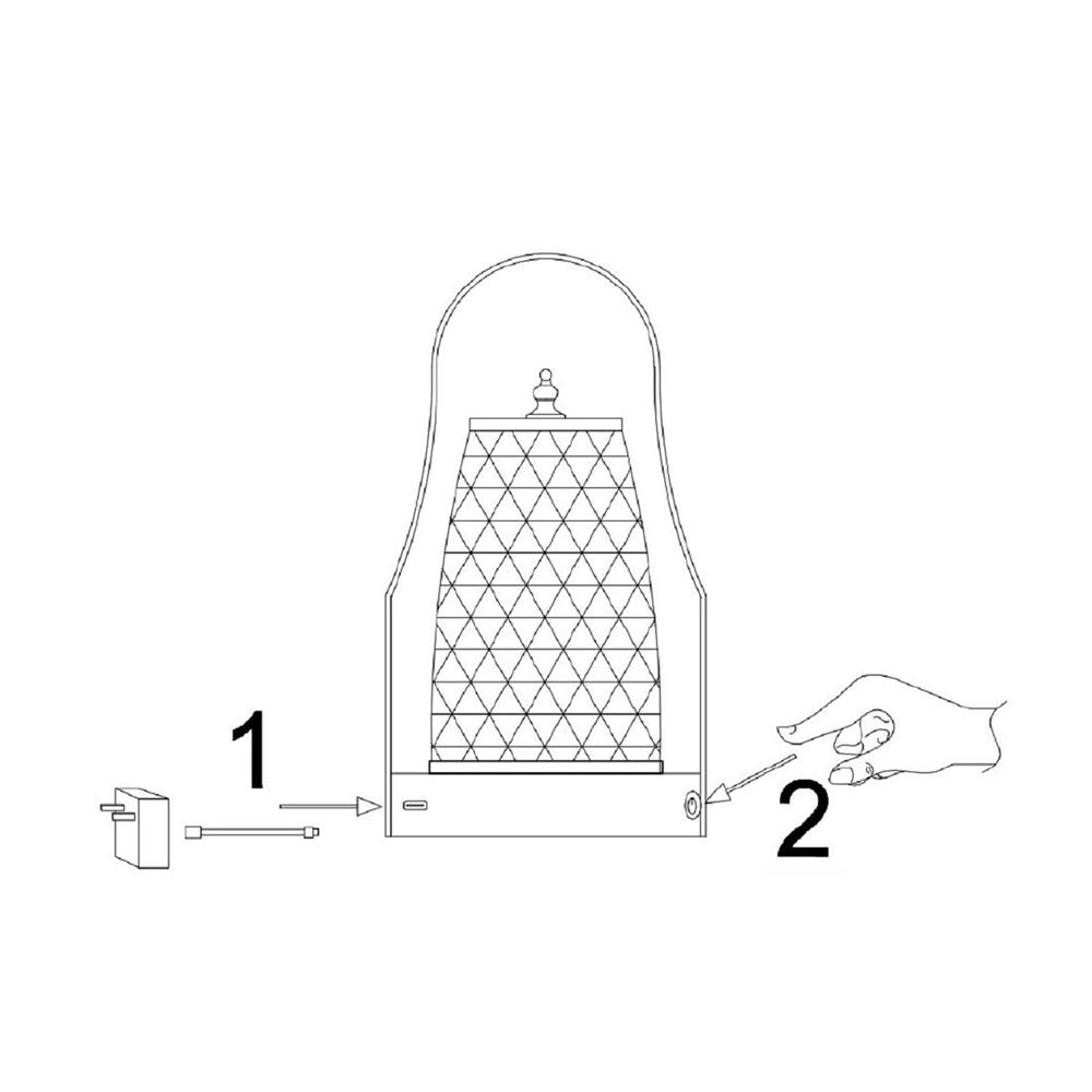 ไฟตั้งโต๊ะ LED CARINI T230693 3 วัตต์ สีใส/ทอง