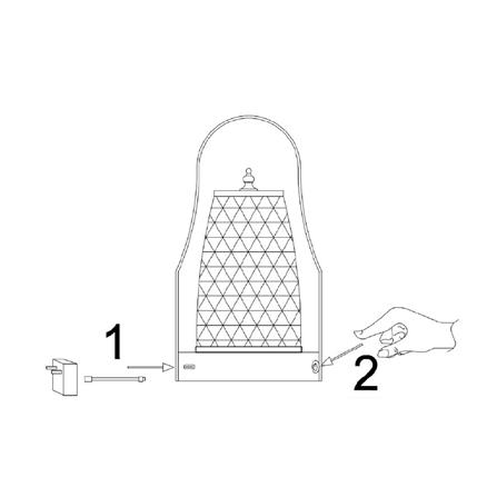 ไฟตั้งโต๊ะ LED CARINI T230693 3 วัตต์ สีใส/ทอง_11