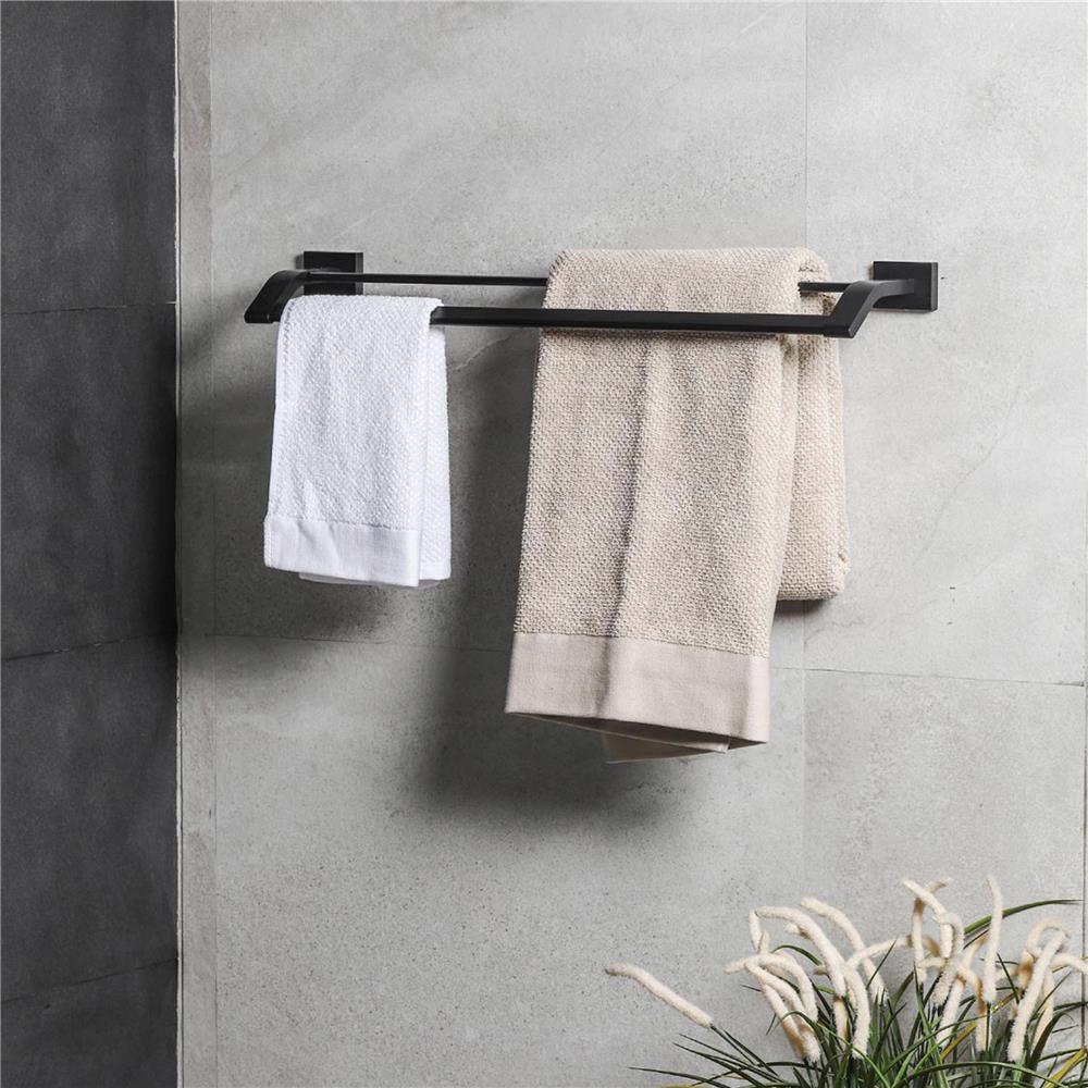 ราวแขวนผ้า RASLAND RA W1526-W5959-BK สีดำ