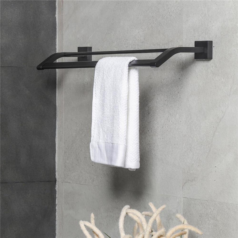 ราวแขวนผ้า RASLAND RA W1526-W5959-BK สีดำ