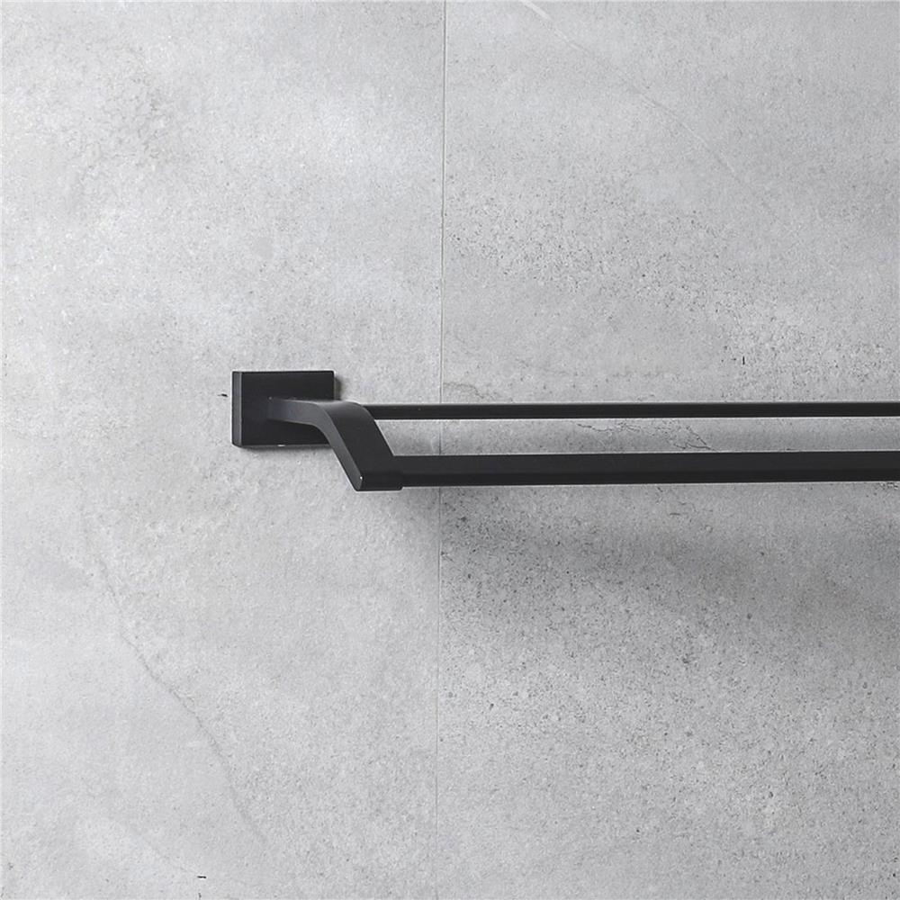 ราวแขวนผ้า RASLAND RA W1526-W5959-BK สีดำ