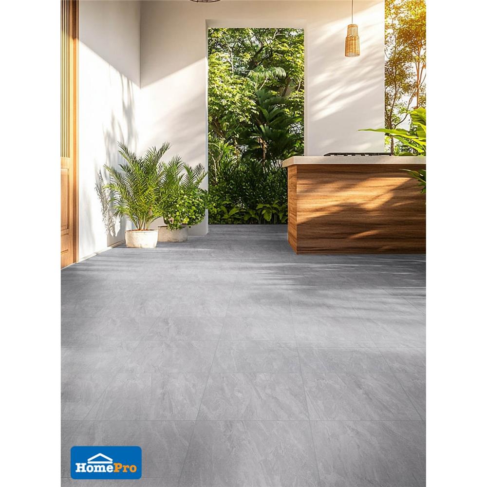 กระเบื้องพื้น 16x16 นิ้ว COTTO ซาปาต้า เทา PM 0.96 ตร.ม.