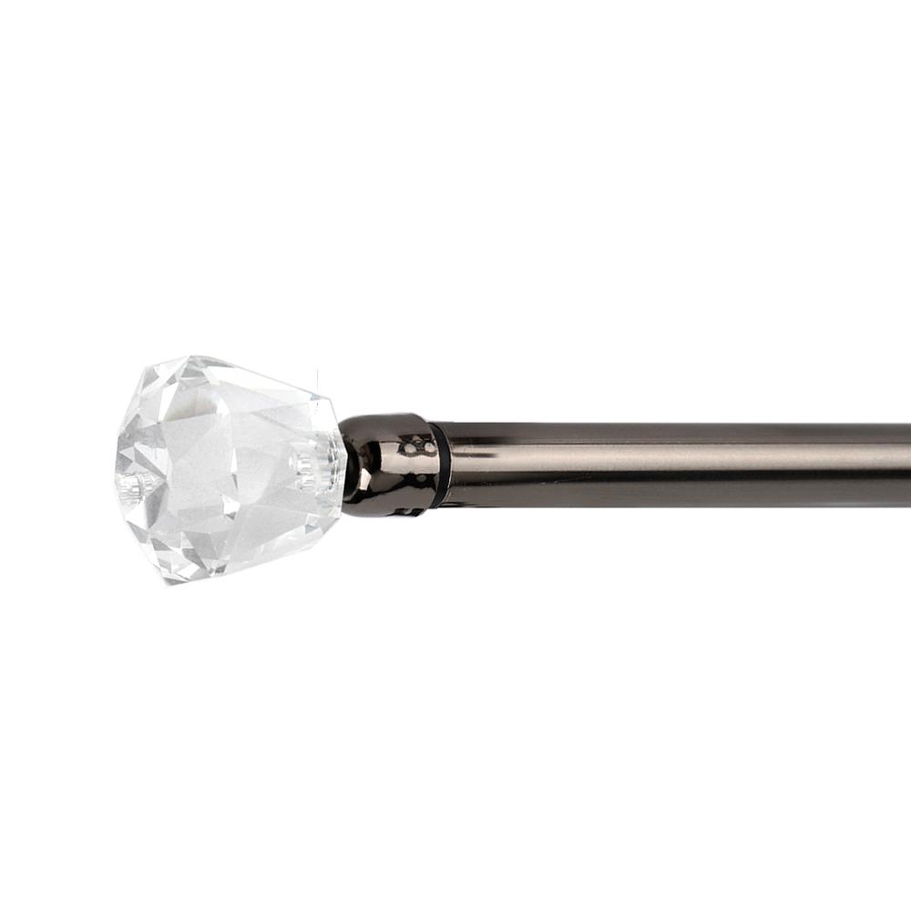 รางเหล็ก ยืดหด BENETTA VIVA 120-210 ซม. สีดำ